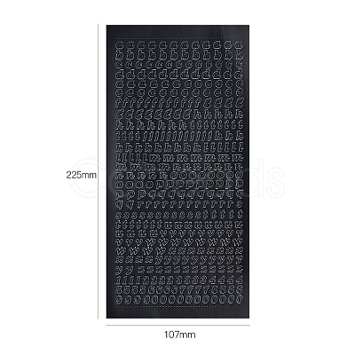 Letter PVC Adhesive Waterproof Stickers Self-Adhesive Stickers LS-PW-WGB281D-11-1