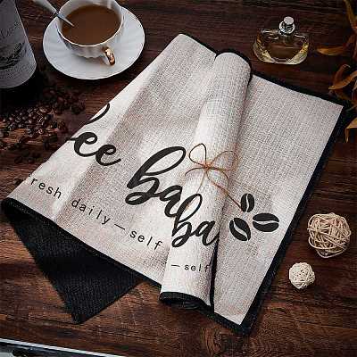 Coffee Theme Diablement Fort Cup Mats AJEW-WH0201-001-1