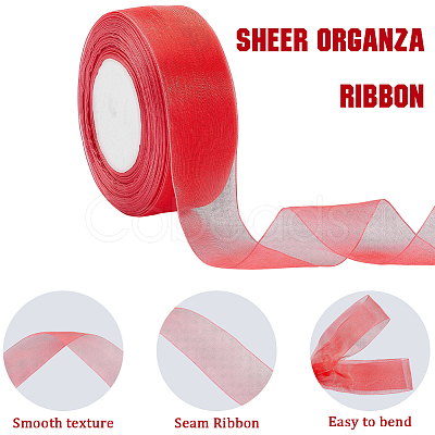 1 Rolls Sheer Organza Ribbon SRIB-CY0001-22B-05-1