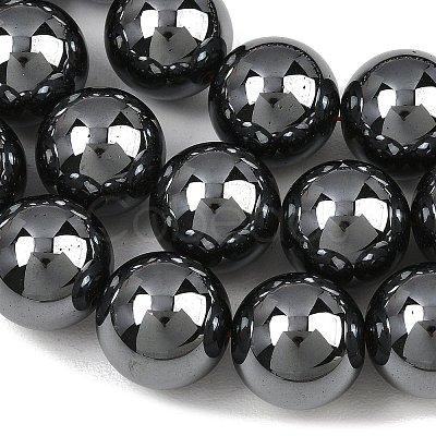 Synthetic Non-magnetic Hematite Beads Strands GG-CBAB93D-B01-14mm-1
