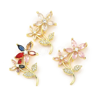 Rack Plating Real 18K Gold Plated Brass Pendants KK-B077-19G-1