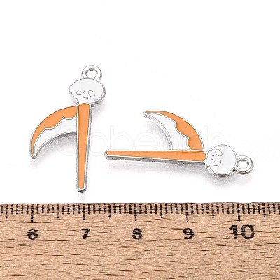 Halloween Theme Alloy Enamel Pendants ENAM-T022-54P-09-1