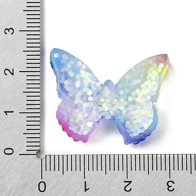 Spray Painted Resin Decoden Cabochons LS-RESI-C045-07A-1