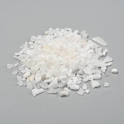 Natural White Moonstone Chip Beads G-L453-10A-1