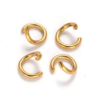 Ion Plating(IP) 304 Stainless Steel Open Jump Rings X-STAS-M235-F-01-1