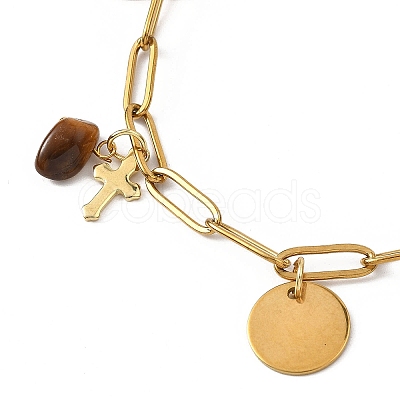 304 Stainless Steel Charm Bracelets BJEW-JB12821-1