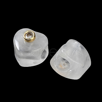 Natural Quartz Crystal European Beads GG-CBA1AE1-03G-06-1