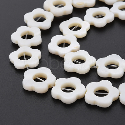 Freshwater Shell Beads Frames Strands SHEL-T009-14A-1
