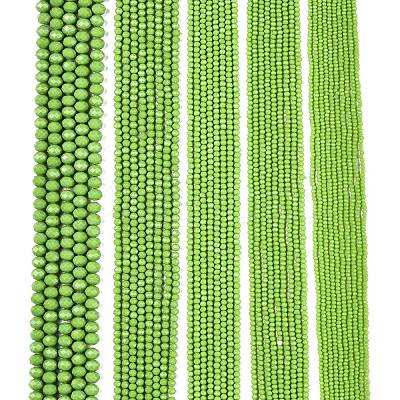 Opaque Solid Color Imitation Jade Glass Beads Strands EGLA-A044-P1mm-D30-1
