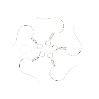 Brass Earring Hooks KK-Q363-S-NF-1
