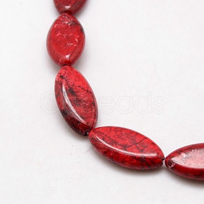 Natural Howlite Beads Strands X-TURQ-L008-01D-1