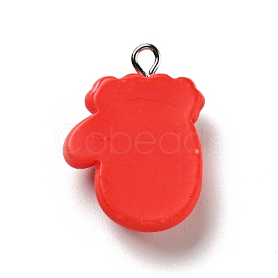 Christmas Opaque Resin Pendants RESI-G043-A01-1