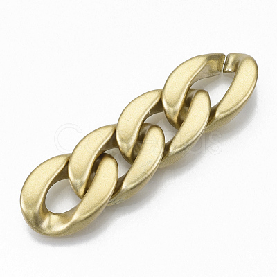 Opaque Spray Painted Acrylic Linking Rings OACR-S021-19B-B01-1