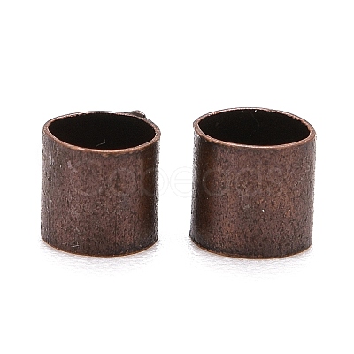 Brass Crimp Beads X-KK-S069-R-LF-1