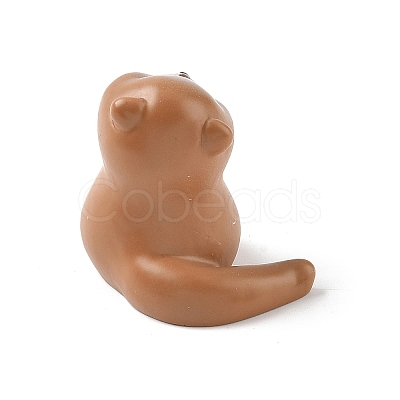 Resin Otter Figurines Ornament DJEW-E015-02F-1