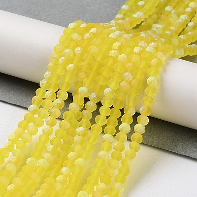 Imitation Jade Glass Beads Strands EGLA-A034-T3mm-MB17-1