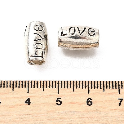 Tibetan Style Alloy European Beads TIBE-L008-27AS-1