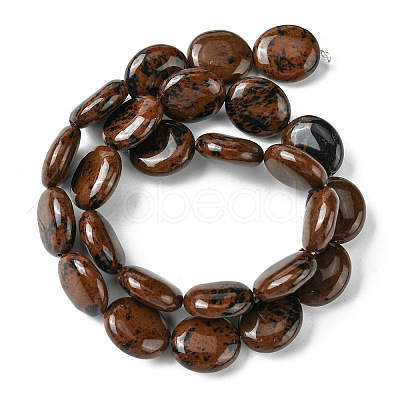Natural Mahogany Obsidian Beads Strands G-K365-B09-03-1