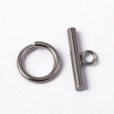 Tarnish Resistant 304 Stainless Steel Toggle Clasps X-STAS-H052-21-1