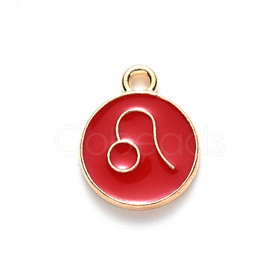 Alloy Enamel Pendants LS-ENAM-S124-01A-07G-1