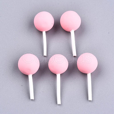 Handmade Polymer Clay 3D Lollipop Beads CLAY-T016-82E-1