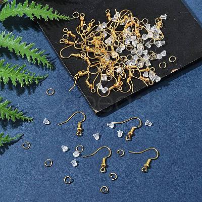 60Pcs Brass Earring Hooks DIY-FS0007-60G-1