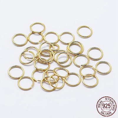 925 Sterling Silver Open Jump Rings LS-STER-F036-02G-0.4x5mm-1