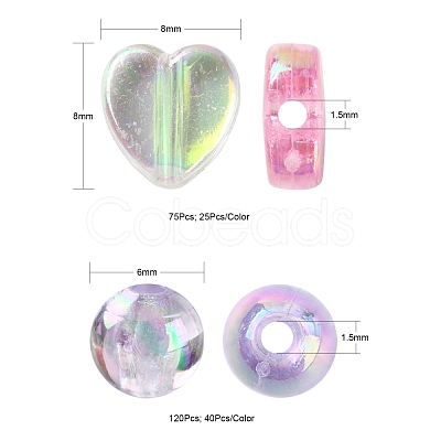 Eco-Friendly Transparent Acrylic Beads TACR-FS0001-07-1