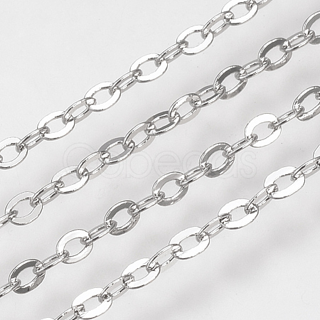 Brass Cable Chains KK-S332-21P-1