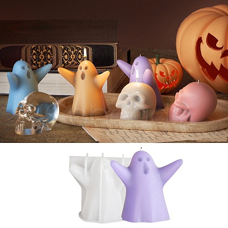 Halloween Theme Candle Silicone Molds DIY-U005-10A-1