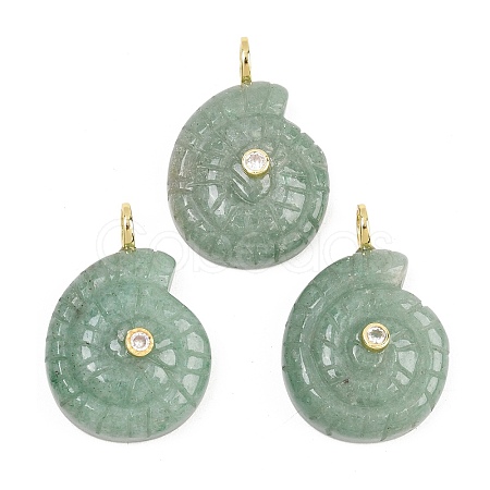 Natural Green Aventurine Pendants G-H353-02G-03-1