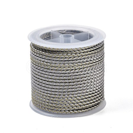 11M Polyester Braided Cord with Cotton Core & Metallic Thread OCOR-Z006-01-31-1