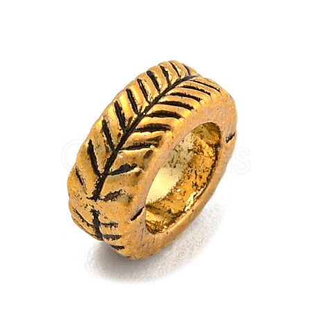 Tibetan Style Alloy European  Beads FIND-M011-24AG-1