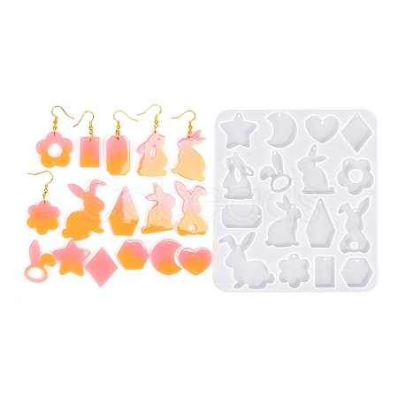 Animal Earrings Pendants DIY Silhouette Silicone Mold DIY-Q033-02A-1