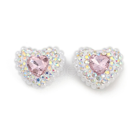Polymer Clay Glass Rhinestone Beads CLAY-NH0001-13G-1