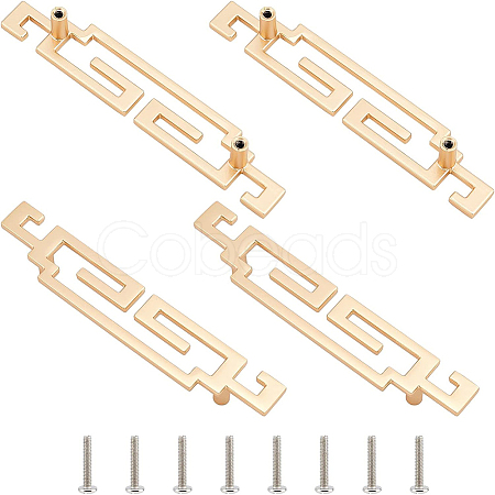 Zinc Alloy Bar Cabinet Door Knobs FIND-WH0097-18G-1