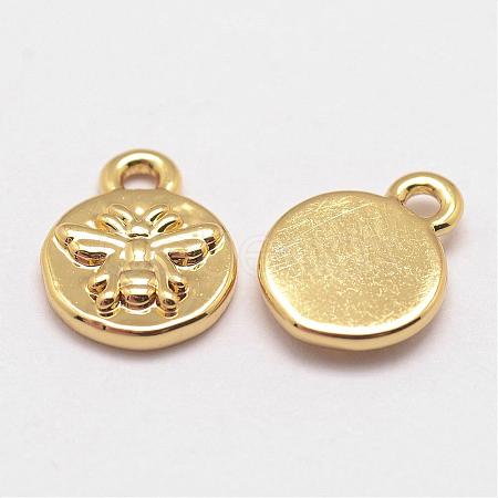 Brass Charms KK-G302-10G-NR-1