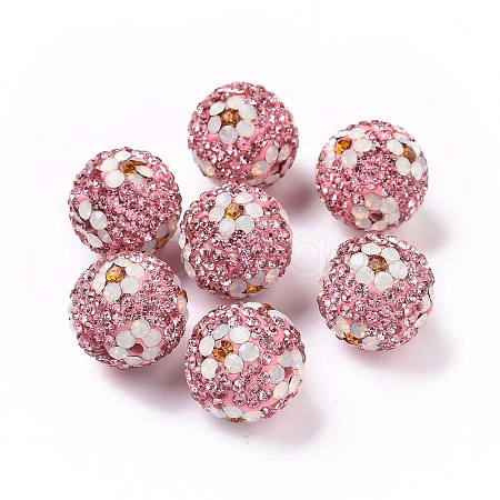 Polymer Clay Rhinestone Beads RB-L029-03L-1