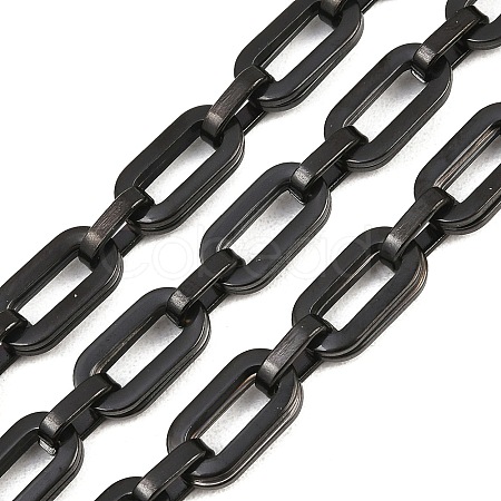 201 Stainless Steel Oval Link Chains CHS-H118-15EB-1