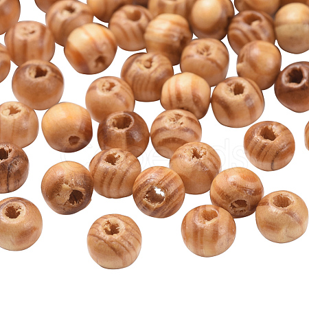 Original Color Natural Wood Beads TB611Y-6mm-LF-1