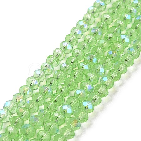 Electroplate Glass Beads Strands X1-EGLA-A034-T6mm-L17-1