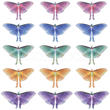 20Pcs 5 Colors Cloth Simulation Gauze Butterfly Ornament Accessories DIY-SP0005-69-1