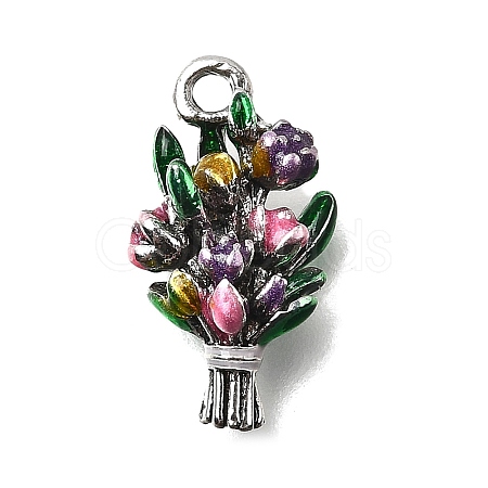 Alloy Enamel Pendants ENAM-P260-03B-AS01-1