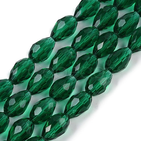 Transparent Glass Beads Strands EGLA-N013-T10mm-D24-1