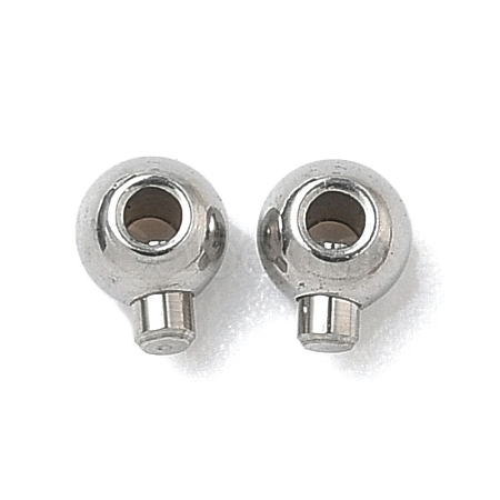304 Stainless Steel Crimp Beads X-STAS-G361-02P-1