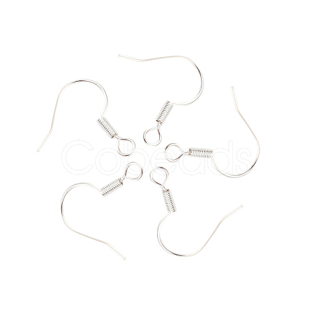 Brass Earring Hooks KK-Q363-S-NF-1