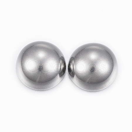 Non-Tarnish 304 Stainless Steel Cabochons X-STAS-H398-12mm-37P-1