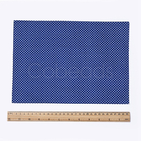 Polka Dot Pattern  Printed A4 Polyester Fabric Sheets LS-DIY-WH0158-63A-05-1