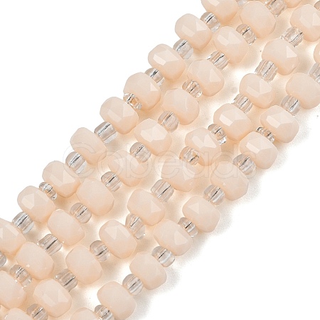 Opaque Glass Beads Strands GLAA-P076-01C-06-1