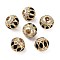 Golden Plated Alloy Enamel European Beads, with Rhinestone, Large Hole Beads, Rondelle, Black, 14.5x13mm, Hole: 4.5mm